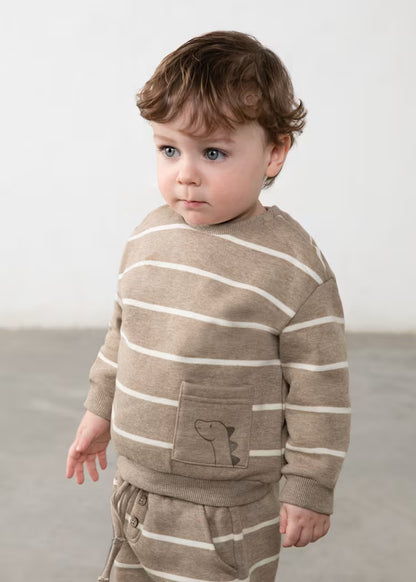 Mayoral - Light Taup Pattern Sweater & Pants