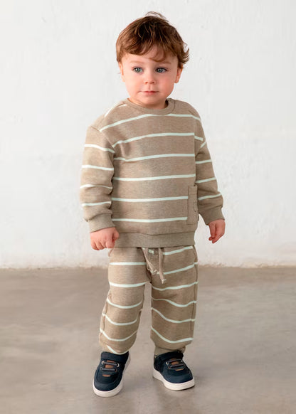 Mayoral - Light Taup Pattern Sweater & Pants
