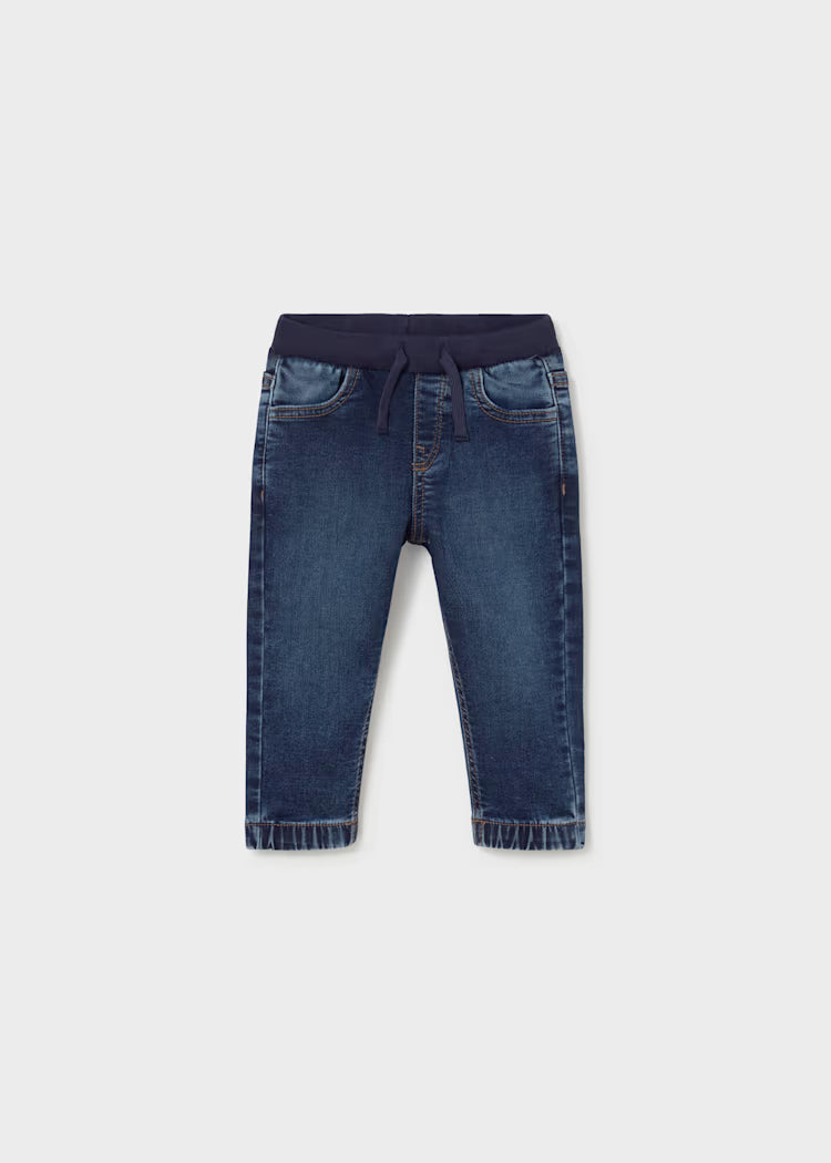 Mayoral - Dark Soft Denim Jogger Pants