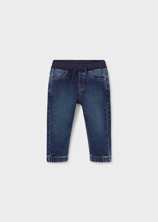 Mayoral - Dark Soft Denim Jogger Pants