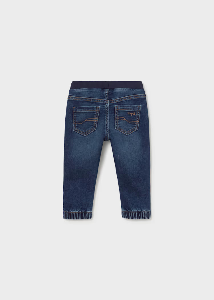 Mayoral - Dark Soft Denim Jogger Pants