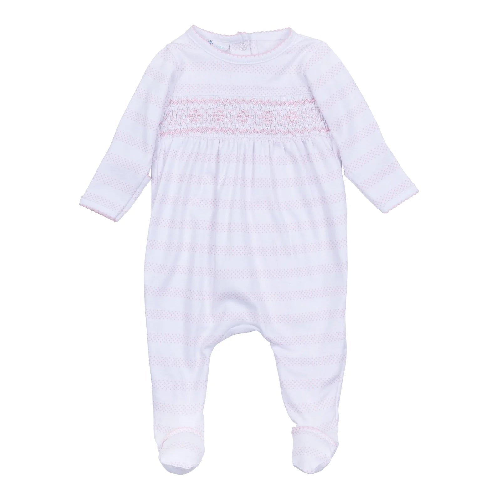 Magnolia Baby - Baby of Mine Smocked Footie Pink