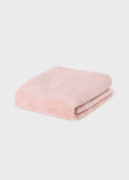Mayoral - Baby Rose Fuzzy Pom Pom Blanket
