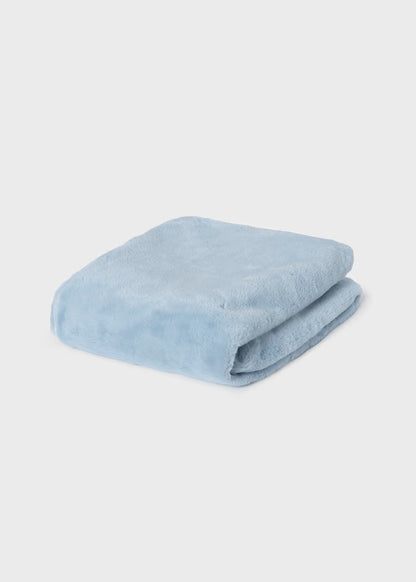 Mayoral - Sky Blue Fuzzy Pom Pom Blanket