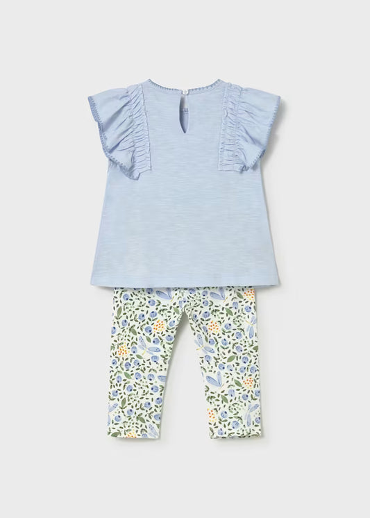 Mayoral - Blue Baby Printed Leggings and T-Shirt Set