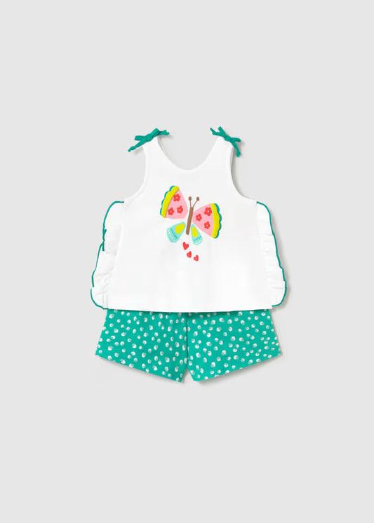 Mayoral - Butterfly 2 Piece Short Set
