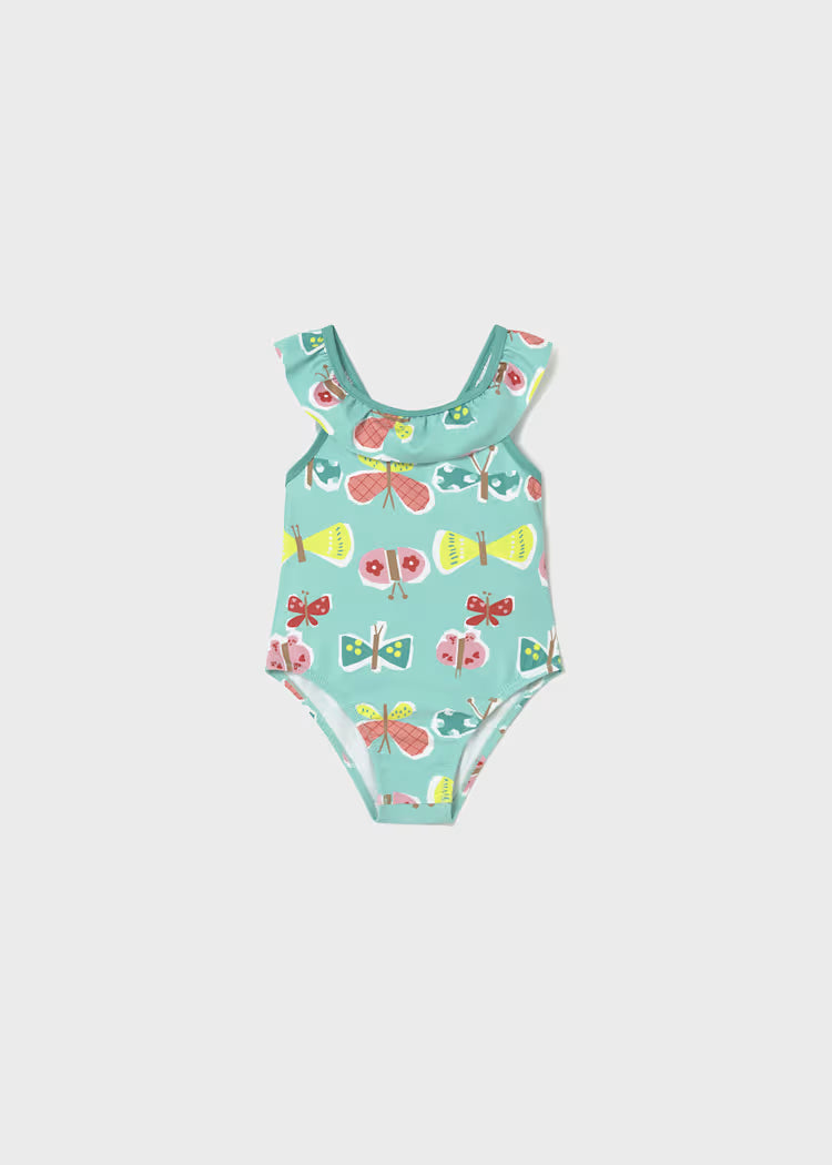 Mayoral - Butterfly Print One Piece Swimsuit