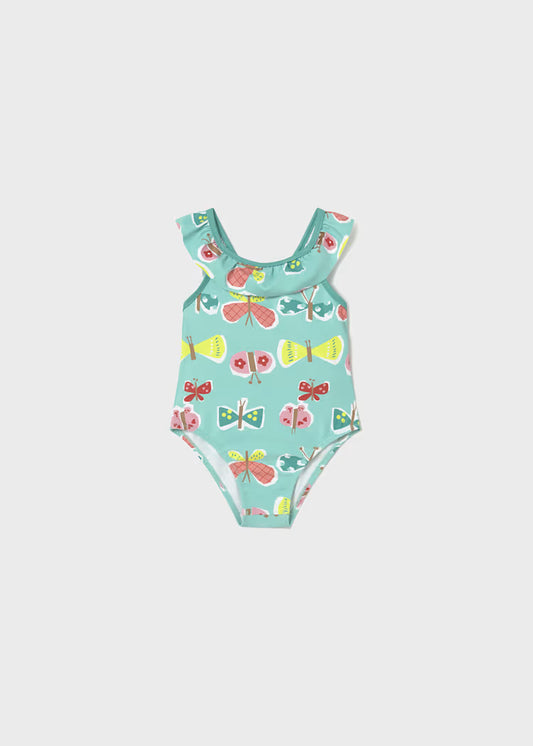Mayoral - Butterfly Print One Piece Swimsuit