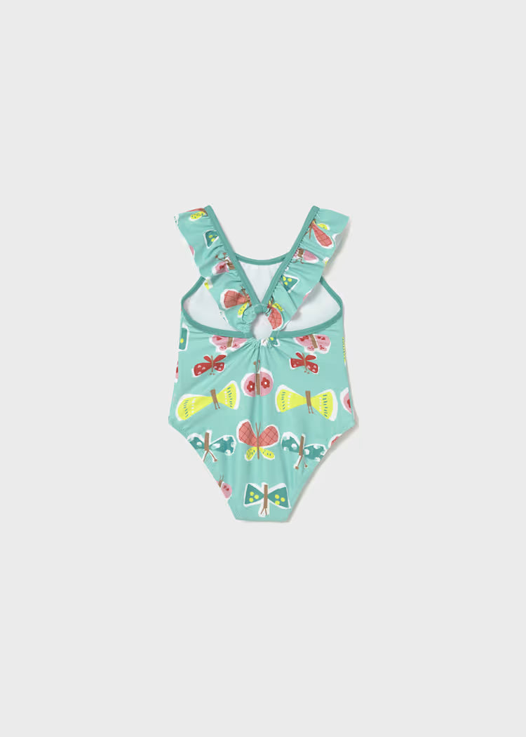 Mayoral - Butterfly Print One Piece Swimsuit