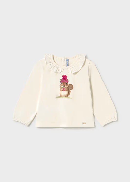 Mayoral - Girl's Autumn Squirl L/S Shirt
