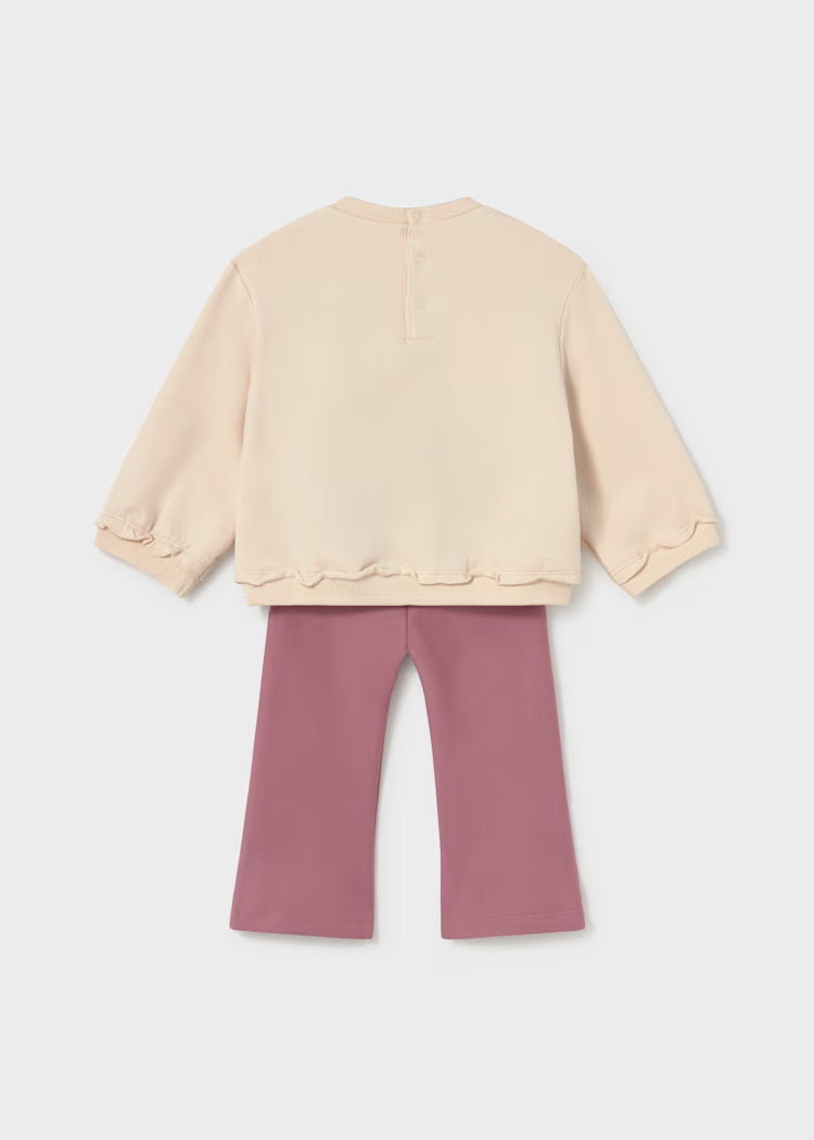 Mayoral - Girl's Violet Flower Sweater & Pants