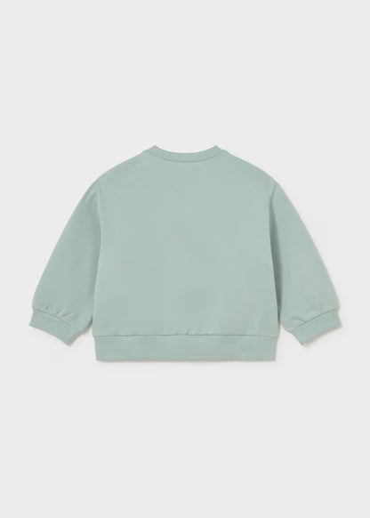 Mayoral - Girl's Sage Green Poodle Sweatshirt