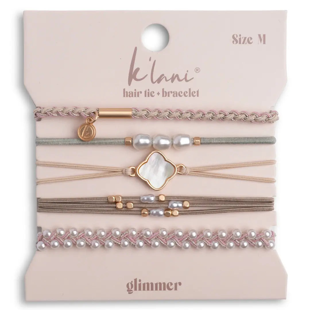 K'lani - Pearl Hair Tie Bracelet