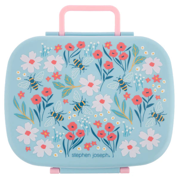 Stephen Joseph - Bee Bento Box With Removeable Tray