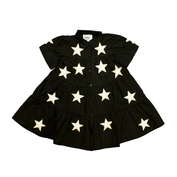 Black & Gold Star Dress