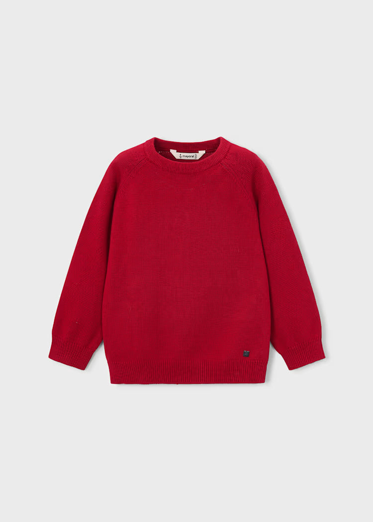 Mayoral - Boy's Red Crew Neck Sweater