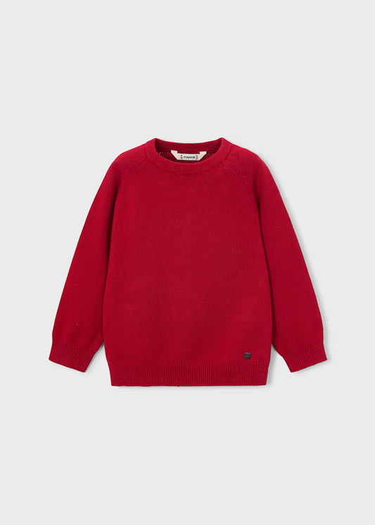 Mayoral - Boy's Red Crew Neck Sweater