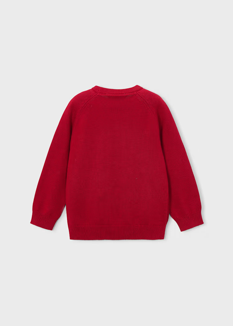 Mayoral - Boy's Red Crew Neck Sweater