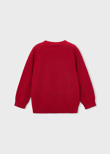 Mayoral - Boy's Red Crew Neck Sweater