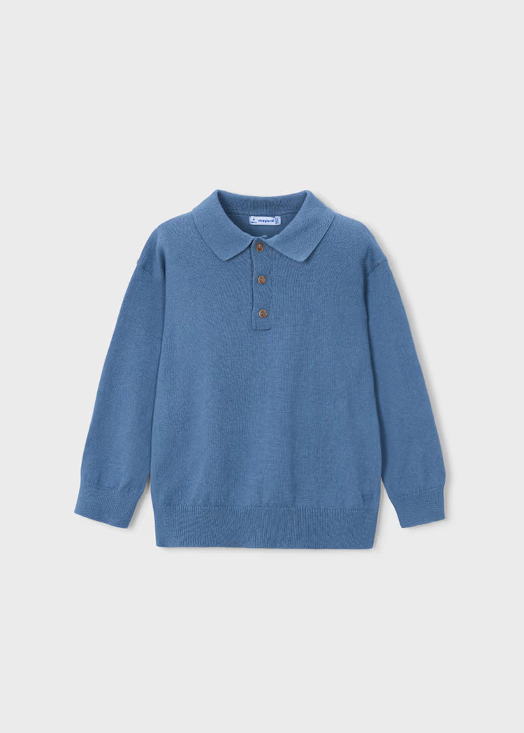 Mayoral - Boy's Glacial L/S Knit Polo