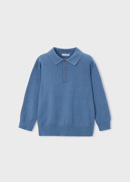 Mayoral - Boy's Glacial L/S Knit Polo