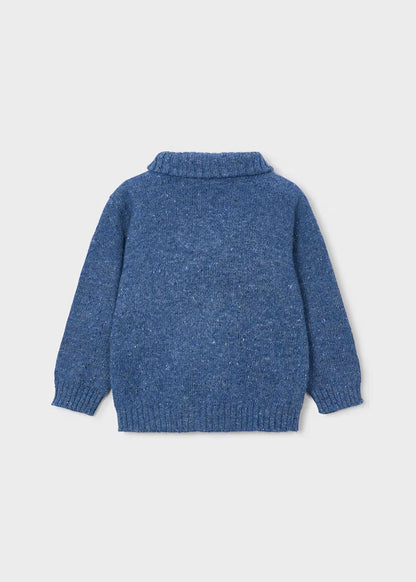 Mayoral - Boy's Knit Blue Knit Zip Up