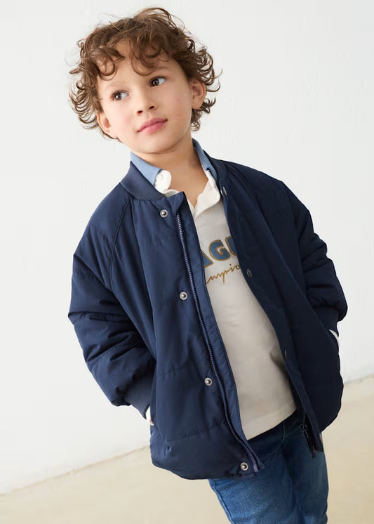 Mayoral - Boy's Blue Lightweight Puffer Coat