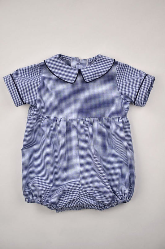 Funtasia Too - Carter Navy Mini Check Bubble