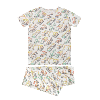 Sweet Bamboo - Busy Building S/S Big Kid Pajama