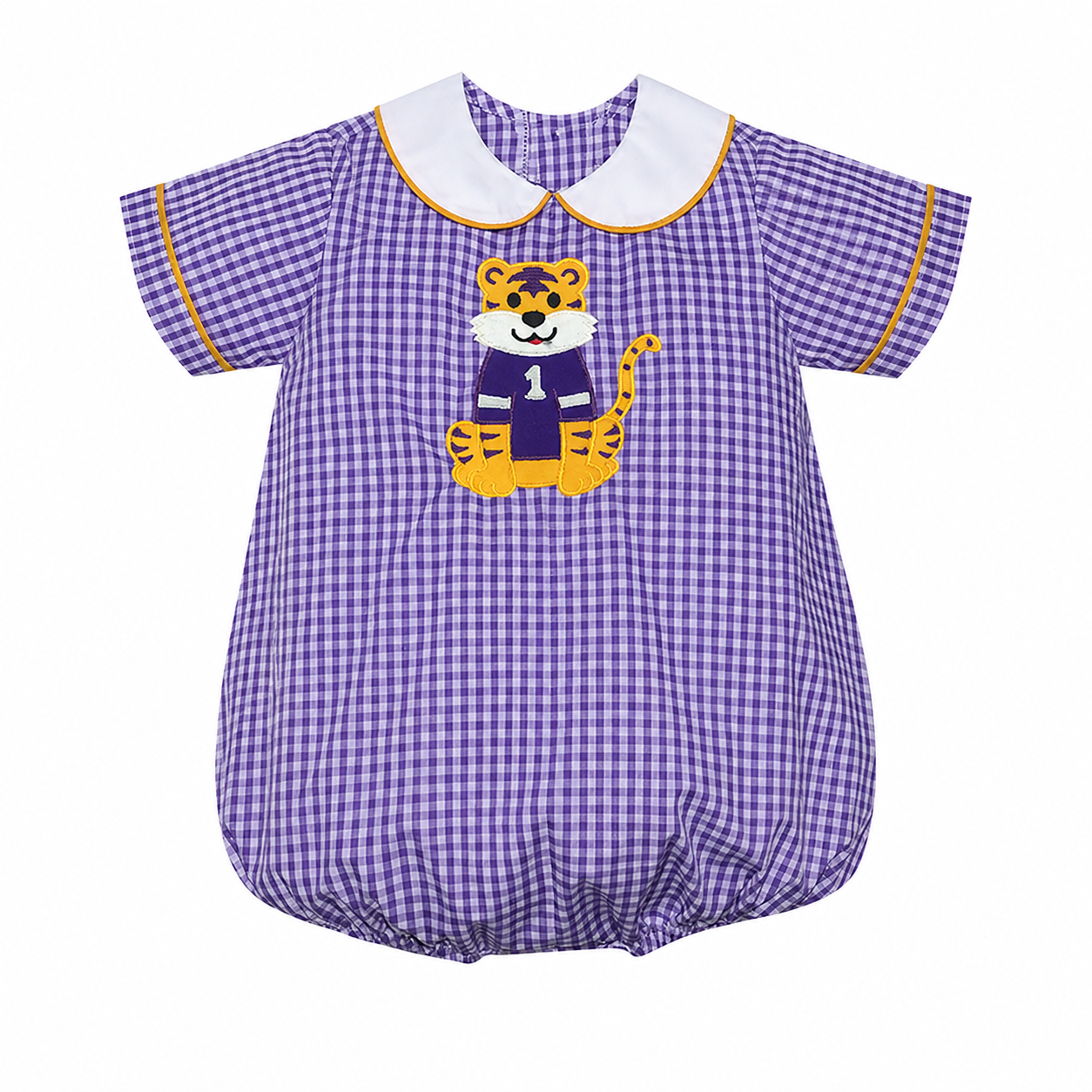 Southern Saturday - LSU Tiger Applique Boys Bubble