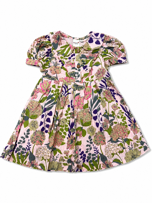 Yo Baby - Pink Wildflower Collared Dress