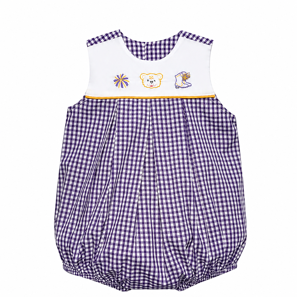Southern Saturday - Tiger Purple & Gold Girl's Bubble