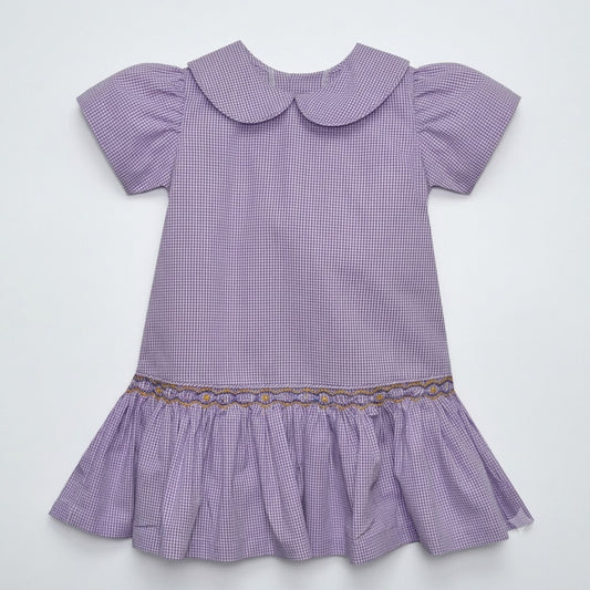 Southern Saturday - Purple Gingham Dress