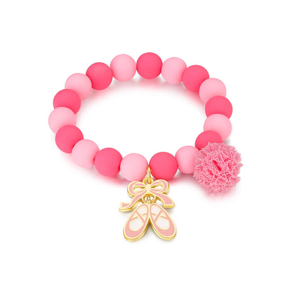 Girl Nation - Charming Whimsy Ballet Shoe Bracelet
