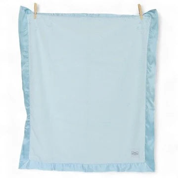 Ellie And Sam - Blue Luxury Satin Blanket