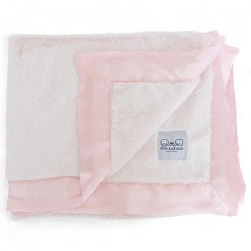 Ellie And Sam - Pink Luxury Satin Blanket