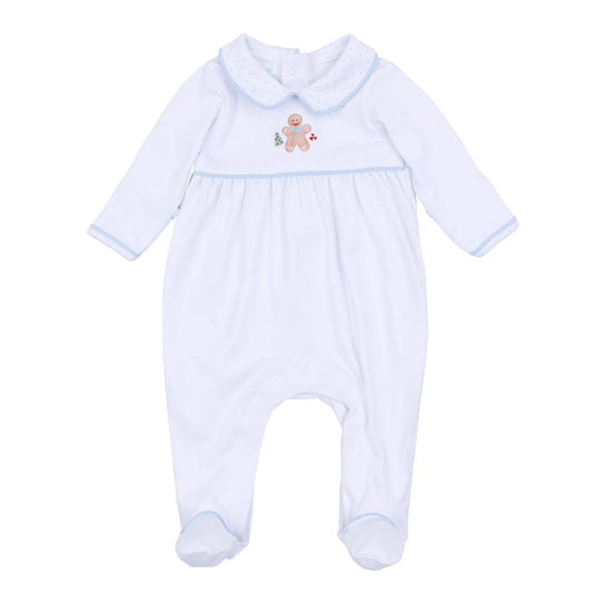 Magnolia Baby - Frosted Wonderland Blue Footie