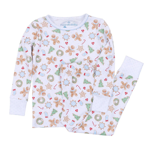 Magnolia Baby - Light Blue Frosted Wonderland Long Pajamas