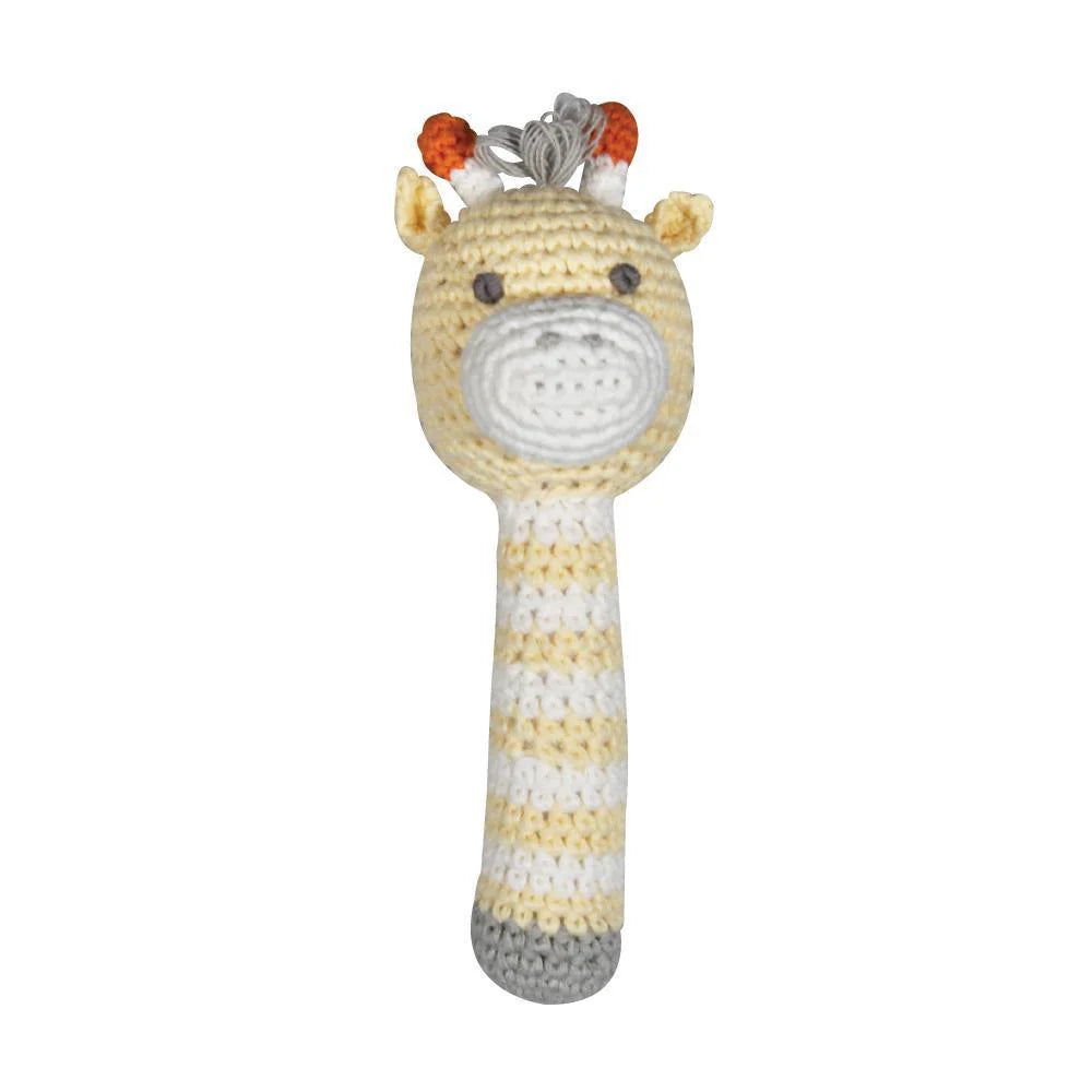 Zubels - Giraffe Crochet Stick Rattle