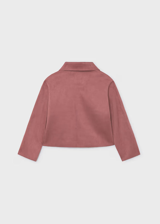 Mayoral - Pinkish Girl Faux Suede Jacket