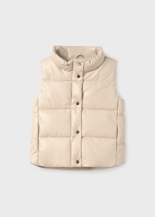 Mayoral - Girls Padded Vest - Stone