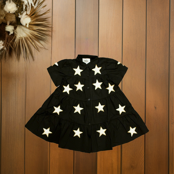 Black & Gold Star Dress