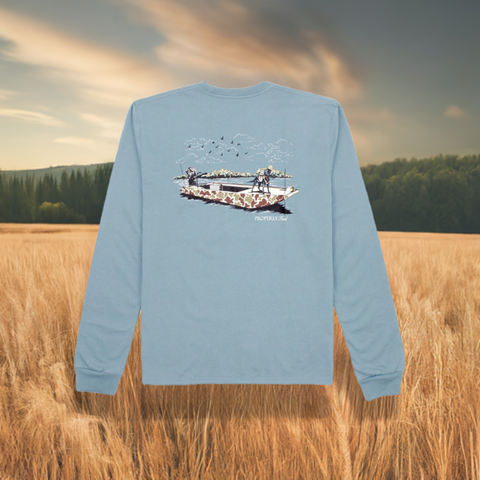 Properly Tied Boys Boat Ride long sleeve Steel Blue