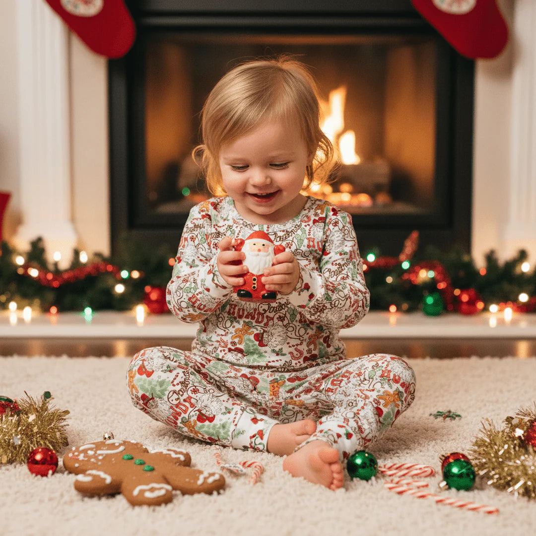 Sweet Bamboo - Howdy Santa PJ's