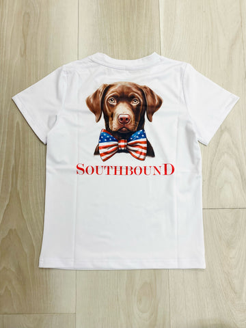Southbound Chocolate lab performance tee