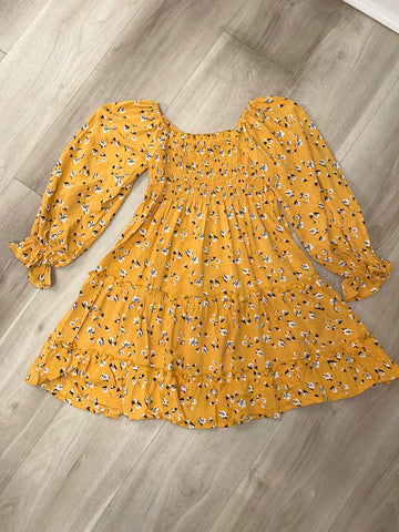 Joyous and Free - Lacey Dress Gold French Daisy
