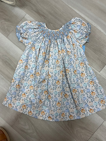 Charming Little One - pumpkin fall garden zoey dress