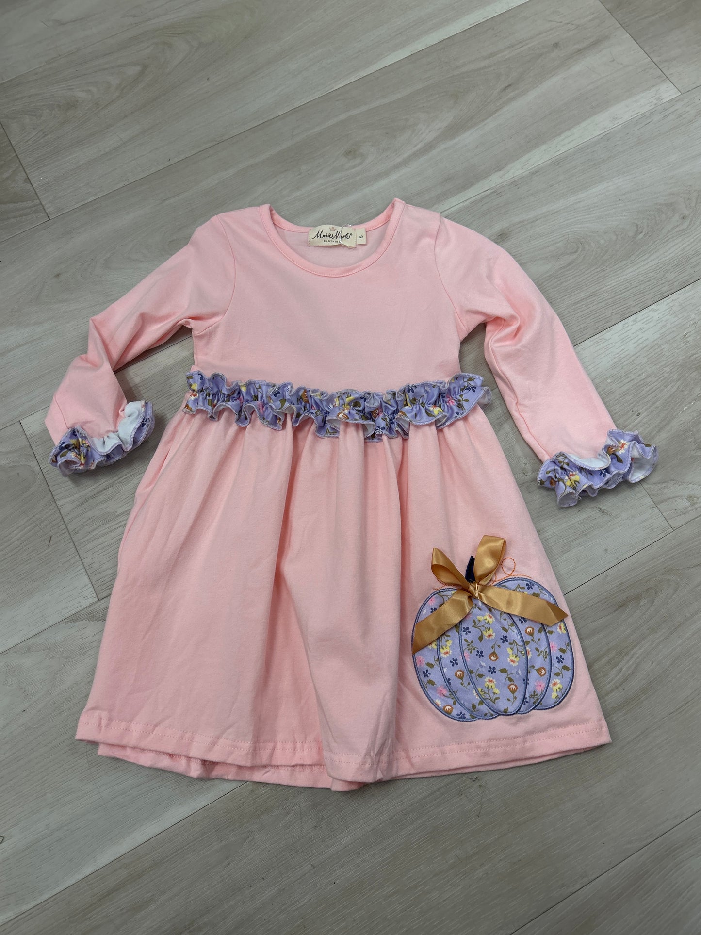Faire - Pink &  Lilac Pumpkin Ruffle Dress