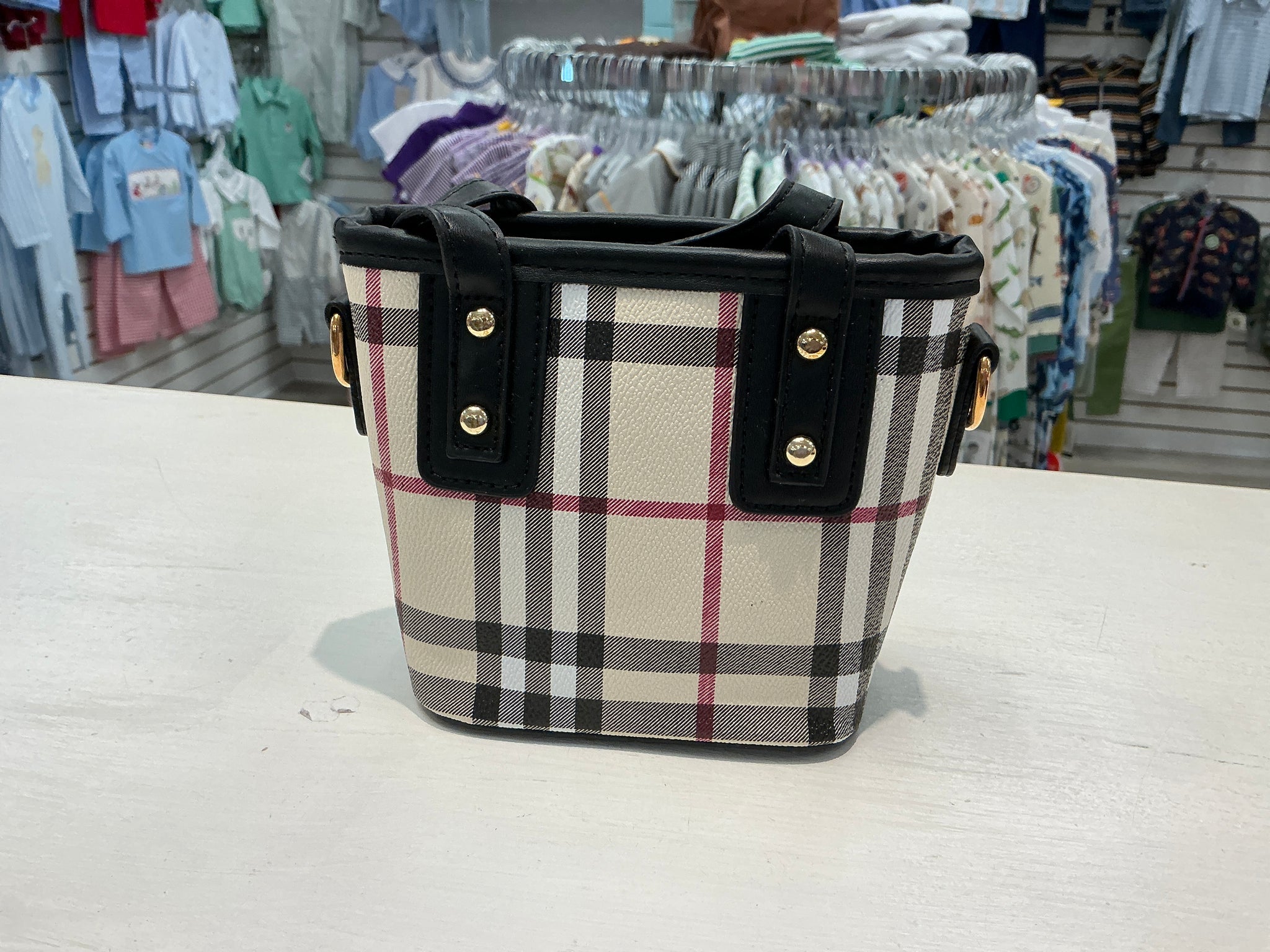 Black Bucket Burburry  Purse