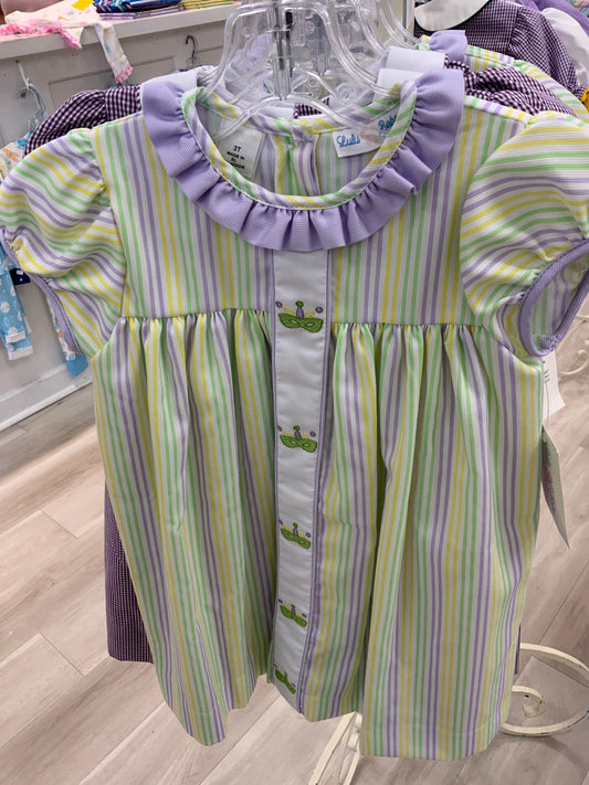 Lulu Bebe- Striped Ruffle MG Dress